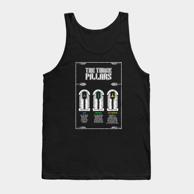 The Three Pillars Tank Top by LexDomo